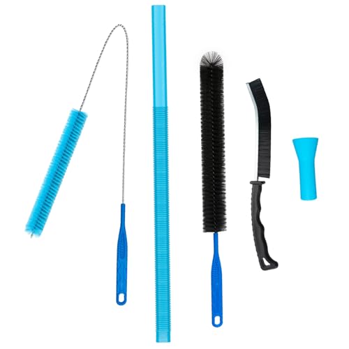 4 Pieces Dryer Vent Cleaner Kit‌ with ‌Lint Brush‌ – Professional ‌Dryer Vent Brush‌, ‌Flexible Cleaning Tools‌ for ‌Lint Trap‌, ‌Appliance Brush‌ & ‌Dryer Filter‌ Black