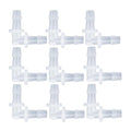 NACX 5/16" Hose Barb 90 Degree Elbow Plastic L Right Angle Barbed Fitting, 2 Way Equal Barbed Joint Splicer, 25Pcs