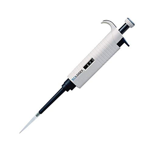SCILOGEX MicroPette Single-Channel Pipettor - 20-200 µL Adjustable Volume - High Precision Ergonomic Micropipette, Lightweight Design with Easy-to-Read Display - size: 20-200µl