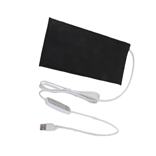 Reptile Heating Pad DC 5V Under Tank Terrarium with Temperature Control USB Power Safety 4 Gear Adjustment Reptile Heat Mat for Turtle Tortoise Snakes Lizard Gecko (20x25cm) - size: 20x25cm