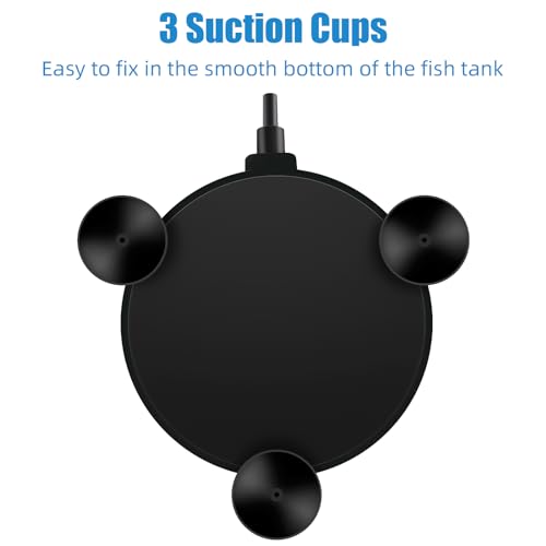 AQUANEAT Aquarium Air Stone Disc 4 inch, Aerator Bubble Diffuser, Air Pump Accessories Airstones for Aquariums, Fish Tanks,Hydroponics,and Ponds - size: 4 inch (1 pack)
