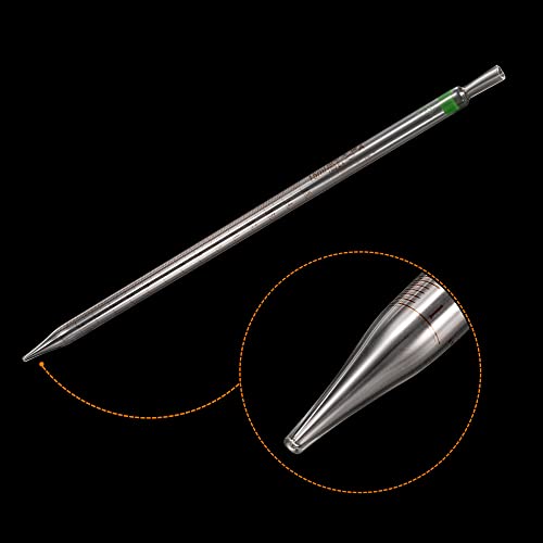 PATIKIL Graduated Dropper Pipettes, 1 Pcs 15ml Reusable Borosilicate Glass Pipette for Transfer Liquid for Laboratory, Chemistry, Clear - size: 15ml