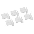 Happyyami 20pcs Aquarium Supports Fish Tank Cover Bracket for Home Aquarium Park 6mm Thick Plastic Material Safe and Practical Bracket Set