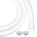 MECCANIXITY 3.3ft Clear Silicone Rubber Tubing 1/2" ID Plastic Tube Flexible Air Hose for Brewing, Wine Making, Pump Siphon, 13mm x 18mm, with 2pcs Clamps - color: Clear, size: 13mm x 18mm