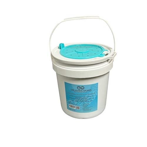 Plastic Bait Bucket (Minnow Bucket), 1 Gallon, White with Vented LID
