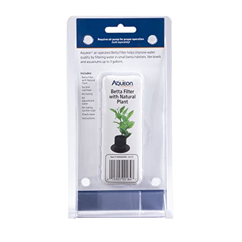 Aqueon Betta Filters Natural Plant One Size (Pack of 2) - size: One Size (1 Count) (Pack of 2)