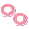 Aquarium Airline Tubing, 5/32"(4mm) ID x 1/4"(6mm) OD 4.9ft PVC Flexible Tube, (2Pcs, Pink), Intended for Fish Tank Air Pump/Aquarium/Garden/Terrarium Pond - color: Pink
