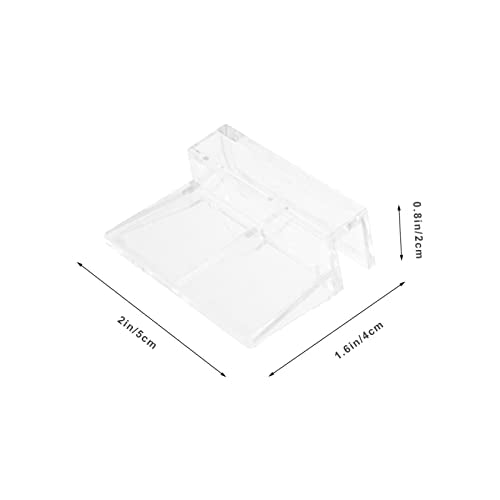 SUPVOX 16Pcs Sturdy Acrylic Aquarium Lid Racks Durable Fish Tank Cover Holders for Tanks and Wear Resistant Support Brackets for Aquariums