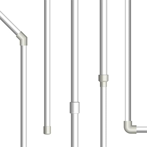 uxcell 4Pcs Clear Elbow Fitting, 25mm/0.98" 2 Way Acrylic Elbow 90 Degree L-Shaped Pipe Fitting Adapter for Connecting Water Pipes