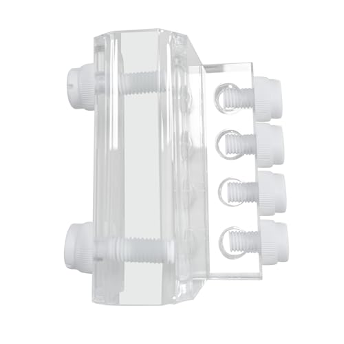 Acrylic Aquarium Soft Tube Fixture Holder for Holding Doing Pump Soft Hose (2 Pieces)