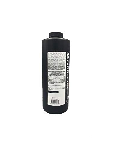Brightwell Aquatics MicroBacter Clean - Microbial Culture & Enzyme Blend Fish Tank Cleaner - Cleans Live Rock Surfaces for Saltwater Fish Habitats - Aquarium Water Treatments, 33.8 fl oz - size: 1-L
