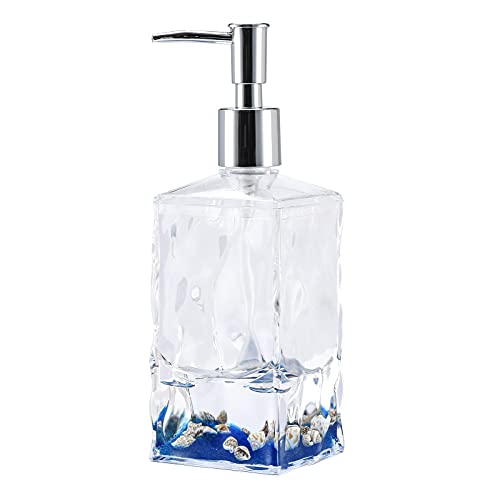 LOCCO DECOR 5 Piece Acrylic Liquid 3D Floating Motion Bathroom Vanity Accessory Set Shell - size: 5-piece, style: Shell