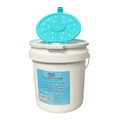 Plastic Bait Bucket (Minnow Bucket), 1 Gallon, White with Vented LID