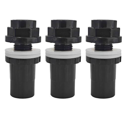 3PCS 20mm/0.79" PVC Aquarium Water Pipe Connector, Straight Tube Joint for Fish Tank Filter Systems, Universal Hose Fitting Accessories for Aquarium Plumbing - size: 20mm/0.79"