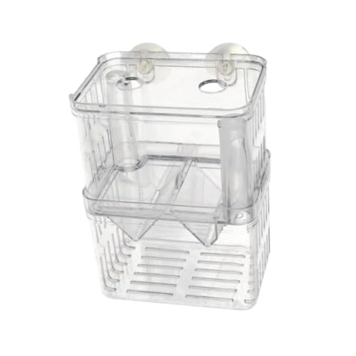 Fish Breeding Isolated Box Float Hatching Separation Acrylic Hatching Box Fish Tank Hatchery for Clownfish Guppy, M - size: M