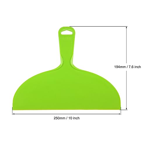 uxcell Putty Scraper 10" Plastic Flexible Putty Knives Disposable Spreader for Taping Drywall Wall Painting Green 2pcs - size: 10"