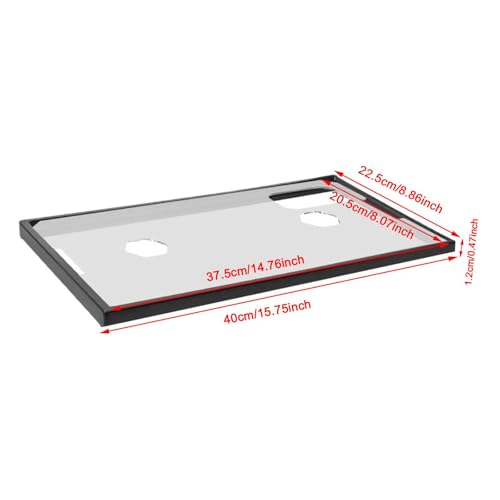 Gralara Aquarium Lid with Frame and Feeding Openings for Easy Access, for 40, 40cmx22.5cmx1.2cm