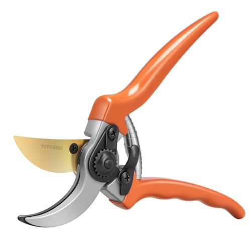 VIVOSUN 8" Bypass Pruning Shears for Gardening, Heavy-Duty Garden Scissors, Ultra Sharp Pruners with 3/4 in. Cut Capacity, Garden Clippers for Pruning - style: Bypass Pruner