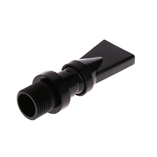 Outlet Nozzle, Aquarium Tanks Outlet Water Outflow Pipe Connector Filter Accessories Duckbill Nozzle Rotatable - Black