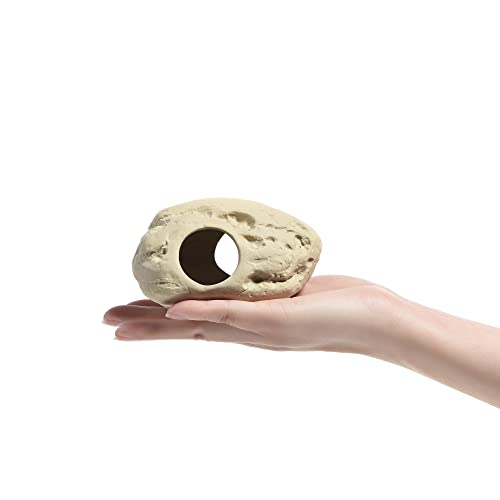 ALEGI Aquarium Decoration Rock Caves, Betta Fish Tank Accessories Hideout, Cichlid Stackable Cave Hiding (Small & Medium) - size: Small & Medium