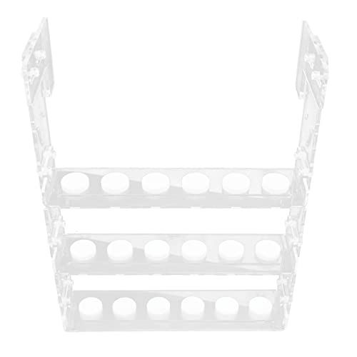 Frag Rack Clear Acrylic Vertical 3Tier Hanging Fragment Holder for Saltwater Reef Aquarium Fish Tank with Base Platforms