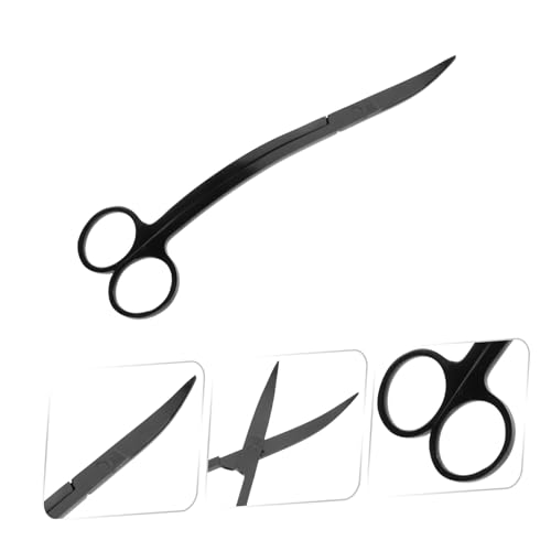 Toddmomy Stainless Steel Aquarium Plant Scissors for Trimming Aquatic Plants Portable Fish Tank Algae Trimmer Ergonomic Handle Aquarium Cleaning Tool for Easy Maintenance