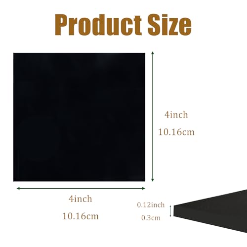 4 Pieces Neoprene Rubber Pads with Adhesive Backing 1/8 in Thick x 4 in x 4 in, Anti Vibration Pads, Rubber Block for Anti-Slip, Shock Absorption, Protection - size: 4in X 4in X 1/8in, style: With adhesive,Rubber