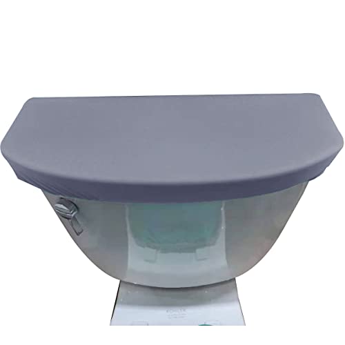 Madeals Velvet Toilet Tank Cover Soft and Absorbent, Comfortable Bathroom Toilet Tank Lid to Fit Different Sizes of Toilet Tank Grey - color: Gray