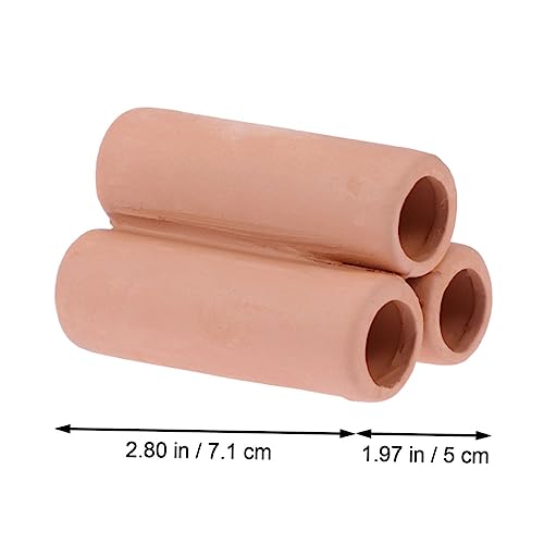 Happyyami Aquatic Plants Moss Tube Cultivating Container Ceramic Mineral Holder for Fish Tank Decoration and Aquatic Plant Growth