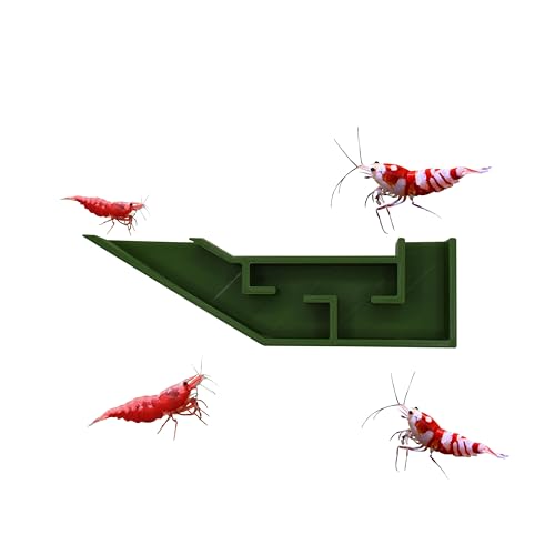 Aquarium Shrimp Party Tunnel, Includes Exquisite VIP Room and Two Entrances, Tunnel Cave for Shrimplets to Rest and Hide, Decor Hideaway Tunnel Made from Canada (Olive Green) - color: Olive Green