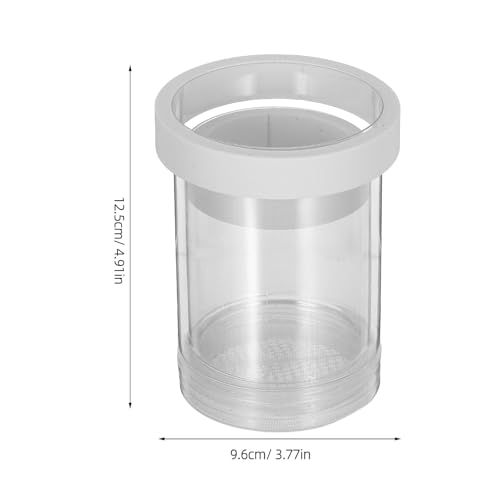 FRCOLOR Floating Aquarium Fish Breeding Box with Divider and Egg Net White Small Floating Fish Tank Isolation Incubator for Guppy Fry Hatching