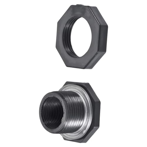 Bulkhead Fitting, G3/4 Female, Tube Adaptor Pipe Fitting with Silicone Gasket, Water Tank Connector for Rain Barrels Aquariums Water Tanks Tubs Pools Spigot, 4pcs - size: 3/4" 4pcs