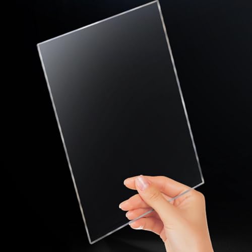 Tank Cover Tank Lid Transparent for Aquariums Without Center Aquarium Top Cover with Feed Holes, 580x280x5mm - color: 580x280x5mm