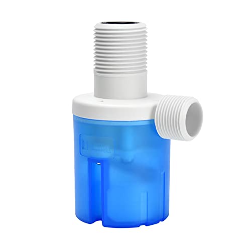 Float Valve 1" Top Inlet Male Automatic Water Level Control Valve for Tanks, Towers, Pools, Troughs, Aquariums - Blue - size: 1" Top Inlet