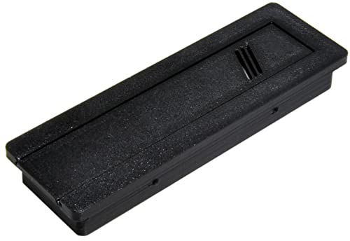 Aquameta Aquarium Feed Hole Cover for Fluval Flex 15 Gallon/57L - Secure Escape & Intrusion Prevention - Easy Slide Mechanism - PETG Material - Black
