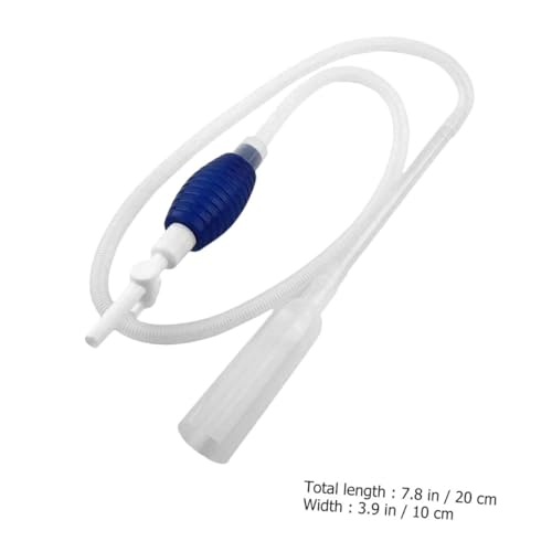LIOOBO Manual Fish Tank Water Changer Pump, Aquarium Gravel Vacuum Cleaner Tool with Hand Pump, Medium Size Siphon for Fish Tank Water Change and Gravel Cleaning