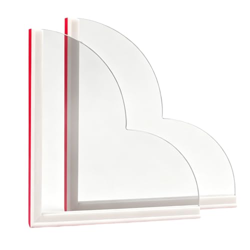 Silicone Shower Splash Guard, Clear, for Bathtub Corners, Washbasin Tubs, and Sinks, 2 Pack