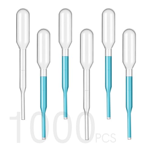 0.2ML Pipettes Dropper 1000PCS, Disposable Plastic Transfer Pipettes for Accurate Liquid Transfer, Perfect for Essential Oils, Resin, DIY Art, Lab Scientific Experiments, Science Class - size: 0.2ml-1000PCS