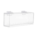 Gazechimp Fishing Photo Tank Fish Viewing Box Acrylic Hatching Incubator Clear Micro Landscape Fish Tank Fish Breeder Isolation Breeder Box with Scale, L