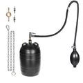 4 Inch Inflatable Pipe Plug Balloon Kit with Extension Hose,Safety Chain & Pump, Rubber Sewer Test Ball for Drain Blocking, Plumbing Pressure Testing/Leak Detection(Fits 3.8"-4.2" Pipes) - size: 4 Inch