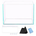 Allcolor Artisan Grade Ultra Clear Rimless Aquarium Tank, Low Iron Glass Fish Tank for Professional Aquascaping and Planted Layouts, 6-60 Gallons (6Gal-Top Glass Canopy) - size: 6Gal 14.1" L × 10.2" W × 10.2" H