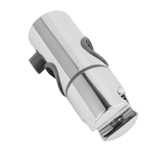ABS Adjustable Shower Holder, 25MM Rail Bracket for Slide Bar Slider Clamp Bathroom Replacement Rotation Sprayer Holder