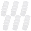 Plastic Hose Barb Fitting, 3/4" x 3/4" Pipe Connectors, Barbed Splicer Mender Joint Adapter Union Fitting, 6 Pcs - size: 0.75 Inch