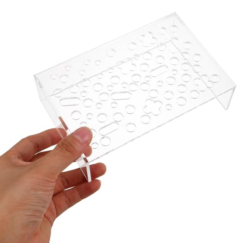 NUOBESTY Aquarium Shrimp Hideout Shelter Multiple Holes Plastic Fish Tank Decoration Breeding Cave for Shrimp and Small Fish Habitat