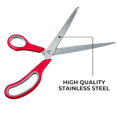 KUTZ 11.5" Premium Stainless Steel Scissors | Great For Office, Home, School Settings | Ideal For Cutting Paper, Scrapbooking, Cardboard, or Fabric - size: 11.5"