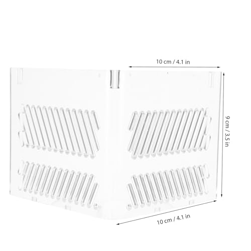 UPKOCH Aquarium Sand Guard Isolation Box for Fish Tank Acrylic Grid Plate Pump Guards Wire Management