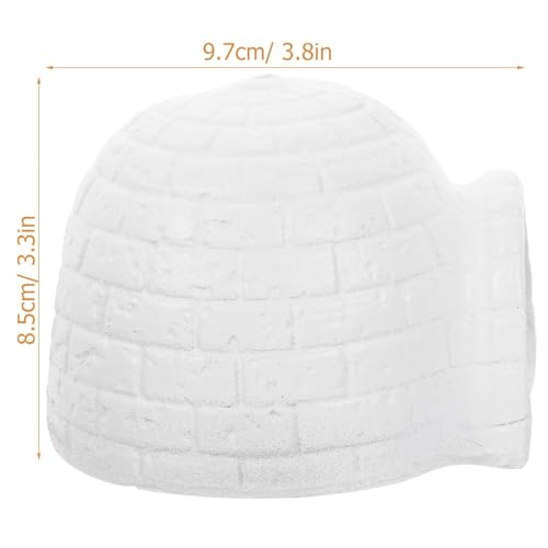 Igloo Aquarium Decorations Mini Igloo Figurine Simulated Ice House Model Fish Tank Hideout House Breeding Cave Betta Fish Hideout Fish Tank Ornaments