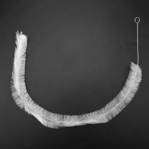 Aquarium Filter Brush, Cleaning Brush Aquarium Fish Tank Pipe Brush Pump Hose Brush Flexible Bristles Hose Pipe Cleaner with Stainless Steel Long Tube
