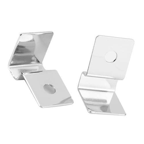 SUNGOOYUE Aquarium Glass Lid Support Stainless Steel Fish Tank Lid Clips 4Pcs 5mm Cover Bracket Holder for Aquarium Fish Tank Easy Glass Cover Placement and Stable Fit (5mm (4 Pieces/Set)) - size: 5mm (4 pieces/set)