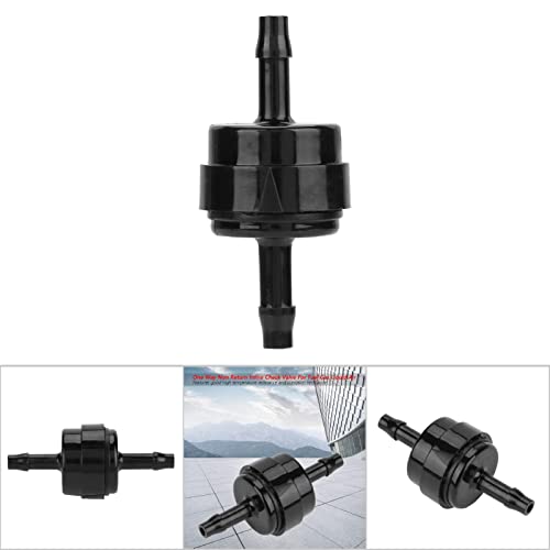 Non Return One Way Check Valve Spring Check One Way Non Return Inline Check Valve Fittings Valve For Fuel Gas Liquid Air 1/8" 3/16" 1/4" 5/16" (1/8")
